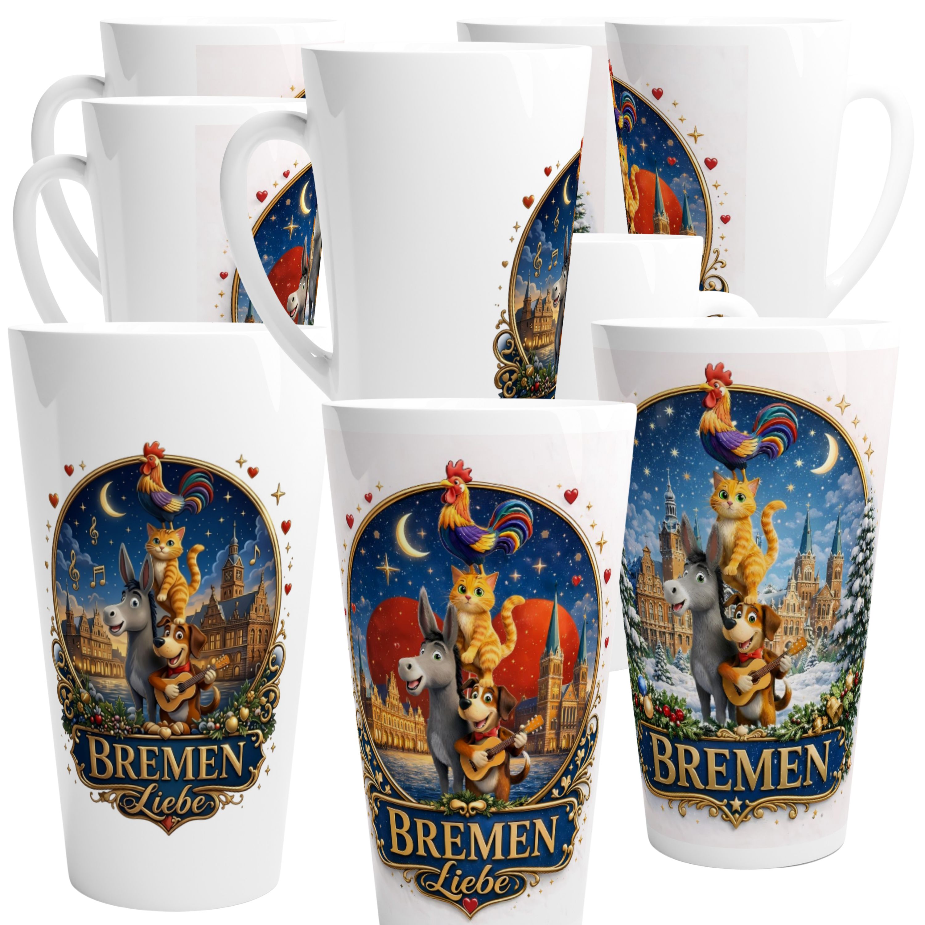 Bremen Liebe 17 oz Premium Latte-Tasse