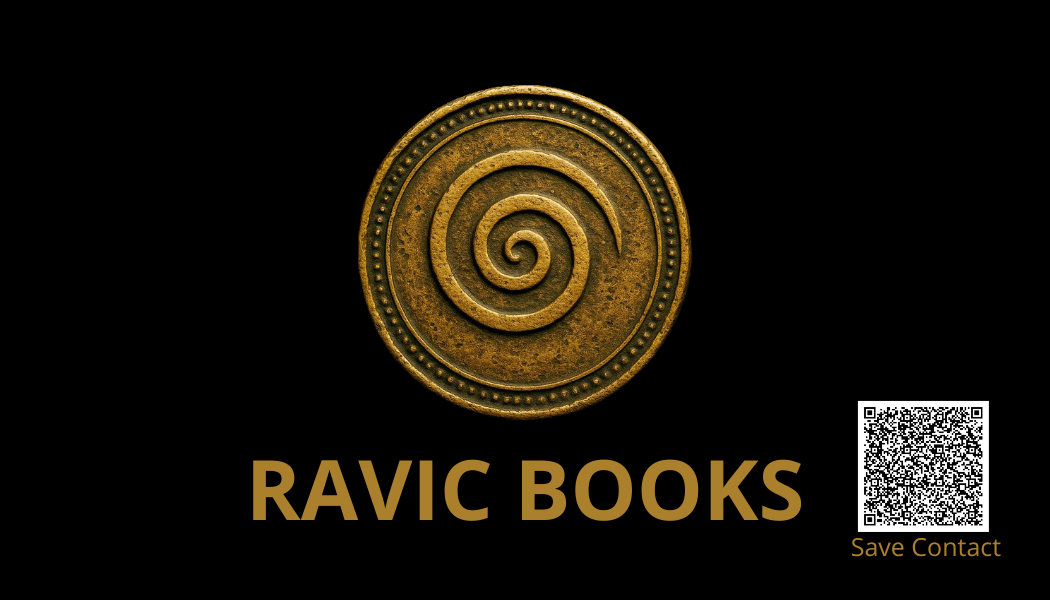 Ravic Books business card back